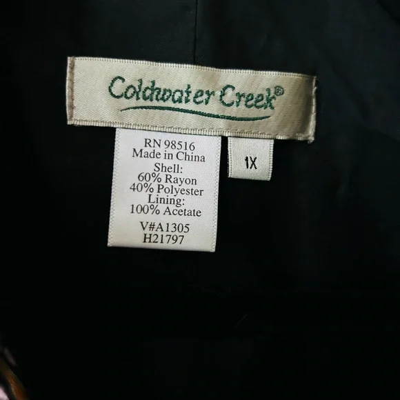 Coldwater Creek Floral Patterned Women's Jacket - Picture 2 of 6